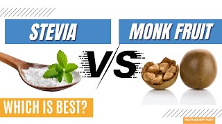 Stevia vs Monk Fruit  Dietitian Reveals Which is Best for Blood Sugar [upl. by Ardien]