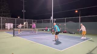 New Kitchen Tape Line Stepped on the Kitchen Line Three Times in a Row • Pickleball • 1557 [upl. by Acinahs]