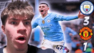 Foden Goal Demolishes United  Man City 31 Man Utd Reaction [upl. by Ymirej164]