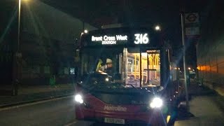 Full Journey  New Extension Route 316 To Brent Cross West Station First Bus Of The Day [upl. by Ylrebnik]