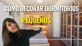 CÓMO DECORAR DORMITORIOS PEQUEÑOS [upl. by Llerrod377]