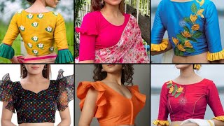 Frill Blouse Sleeves Designs frill blouse Model Sleeve Designfrill Baju ke Design frill Ki Design [upl. by Amari734]