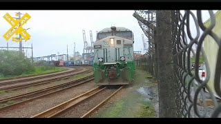 Ac44i 8398 fibria manobrando vagões carregados na pêra ferroviária em PCZ Conceiçãozinha Guarujá [upl. by Hilario537]