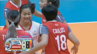 Creamline VS Motolite Semis Game 1 oct 262019 [upl. by Ssilb420]