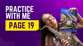 Standard Of Excellence Alto Sax BOOK 2 Page 19  Exercises 8287  Sax Practice With Me [upl. by Reklaw]