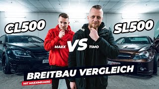 CL500 vs SL500 Breitbauvergleich in der Tiefgarage  Timo vs Maeximiliano [upl. by Joy521]