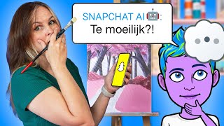 IK LIET SNAPCHAT AI MIJN SCHILDERIJ BEPALEN  Challenge [upl. by Airym]