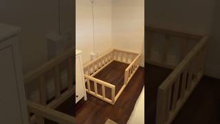 We built a Montessori toddler floor bed shorts [upl. by Etna]