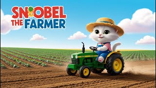 🌾 Snobel The Farmer Tiny Adventures on the Farm 🚜 youtube farming catlover animals [upl. by Aicire]