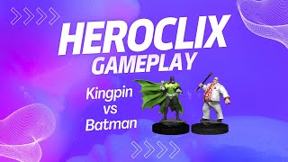 HeroClix  Gameplay  Kingpin vs Batman [upl. by Stanwin550]