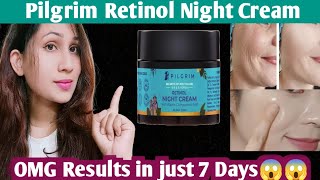 Pilgrim Retinol Night Cream Honest Review pilgrim Retinol Night Cream2024 [upl. by Giorgi674]