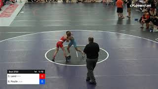 48 Kg Rr Rnd 2 Cory Land Ironclad Vs Stevo Poulin Journeyman Wrestling Club 2 [upl. by Woodall]