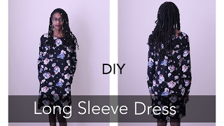 DIY Long Sleeve Dress [upl. by Yesiad]