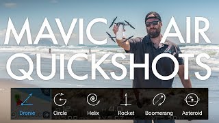 Mavic Air Quickshots Tutorial and Examples [upl. by Tristam]