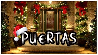 IDEAS NAVIDEÑAS PARA DECORAR TUS PUERTAS 🎄🎄 [upl. by Luba]