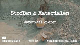 Stoffen amp Materialen  Materiaal kiezen – 4B  VMBO BasisKader  NaSk 55 [upl. by Krefetz]