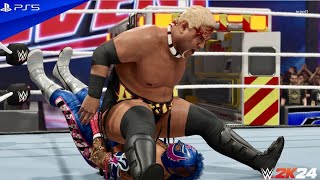 WWE 2K24 Rey Mysterio vs Rikishi  Ambulance Match  PS5 Gameplay [upl. by Anileuqcaj]