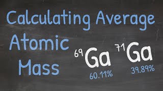 Calculate The Average Atomic Mass 3 Easy Steps Chemistry Tutorial  Isotope Examples [upl. by Enaenaj968]