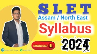 Assam SLET new syllabus 2024  North east set exam syllabus [upl. by Iramaj]