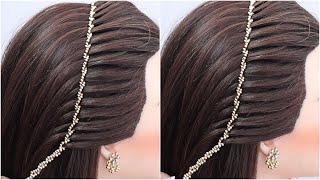 Totally Easy amp Simple hairstyle for wedding  Beautiful hairstyle for long hair  ponytail hairstyle [upl. by Aubrie]