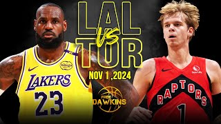 Los Angeles Lakers vs Toronto Raptors Full Game Highlights  Nov 1 2024  FreeDawkins [upl. by Lemrahs]