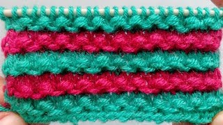 Two colour Knitting Pattern [upl. by Bourque]