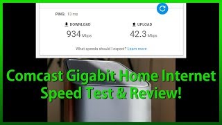 ComcastXfinity Gigabit Home Internet Speed Test amp Review [upl. by Nadiya683]