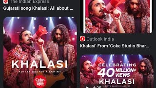 Coke Studio Bharat  Khalasi  Aditya Ghadvi x Achint newsong gujarat garba gunjal khalasi [upl. by Huxley]