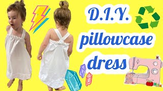 EASIEST PILLOWCASE DRESS TUTORIAL  CHANNON ROSE [upl. by Georgeanna300]