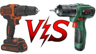 CONFRONTO DISONESTO BOSCH VS BLACK amp DECKER TRAPANO AVVITATORE [upl. by Adlesirhc]