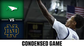 North Dakota vs Notre Dame Condensed Game  202425 ACC Men’s Basketball [upl. by Analeh]