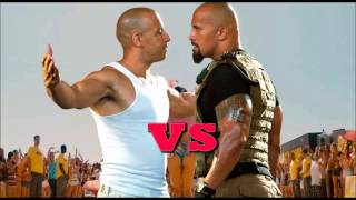 Dwayne quotThe RockquotJohnson VS Vin Diesel  best fight scene [upl. by Aicenaj]