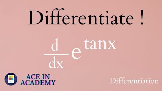 Differentiate etanx  Differentiation [upl. by Acile]