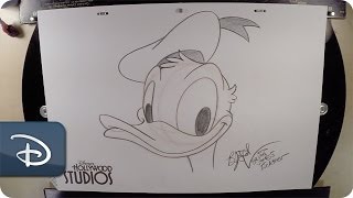 HowTo Draw Donald Duck  Walt Disney World [upl. by Dymoke]