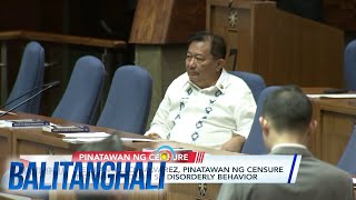 Rep Pantaleon Alvarez pinatawan ng censure ng Kamara dahil sa disorderly behavior  Balitanghali [upl. by Enilav]