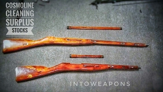 Easy Cosmoline Removal Mosin Nagant Wood Stock Set [upl. by Rehpotisrhc]