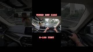 0100 kmh Test Tuned Bmw 520d [upl. by Ileana]