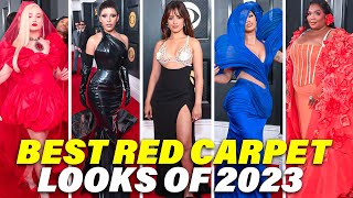 Oscars Grammys Met Gala Best Red Carpet Looks of 2023 [upl. by Bocyaj]