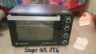 Singer 40L OTG unboxing video  Review sasisatvisvlog [upl. by Suckow]