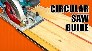 How to Make a Circular Saw Guide  Track Saw Guide [upl. by Mij348]