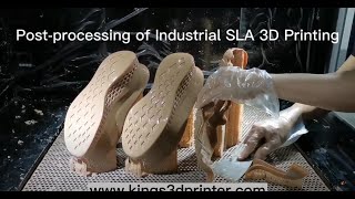 Postprocessing of Industrial SLA 3D Printing [upl. by Kalasky569]