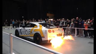 Nissan GTR Revving Loud at a Carmeet GTR FailLoud revs End FlamesBangs [upl. by Animsay]