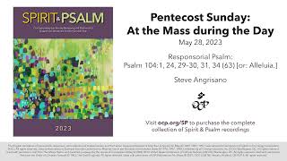 Spirit amp Psalm  Pentecost Sunday 2023  Year A  Psalm 104  Angrisano [upl. by Eelidnarb]