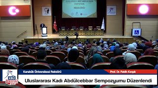 Uluslararası Kadı Abdülcebbar Sempozyumu Düzenlendi [upl. by Alper]