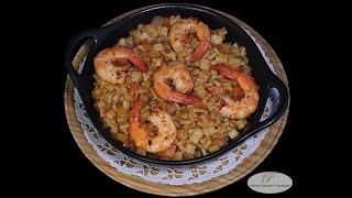 Risotto terremer aux crozets de Savoie crevettes et petits légumes [upl. by Pros]