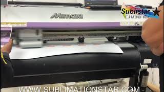 HOW ABOUT THE MIMAKI CJV30 100 PRINTER CUTTER [upl. by Anna-Diana]