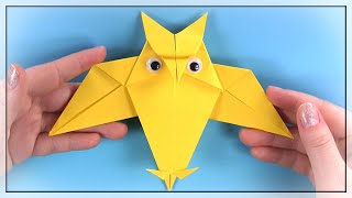 How To Make a Paper Owl 🦉 Easy Origami 🦉 Tutorial Step by Step Instructions by Origamiso [upl. by Bomke]