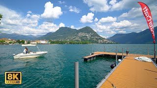 Lugano  The Best Summer Holiday Destination In Ticino Switzerland 8K [upl. by Lesser851]