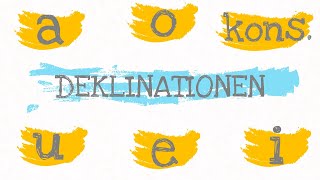 Latein erklärt  DEKLINATIONEN Der Gesamtüberblick ✅ a o kons3 u e iDeklination [upl. by Isbel]