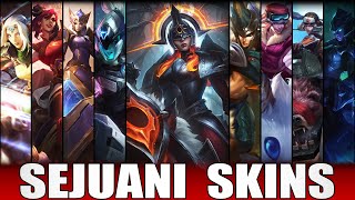 SEJUANI SKINS 2022  All Sejuani Skins Including PROJECT Sejuani [upl. by Aehs]